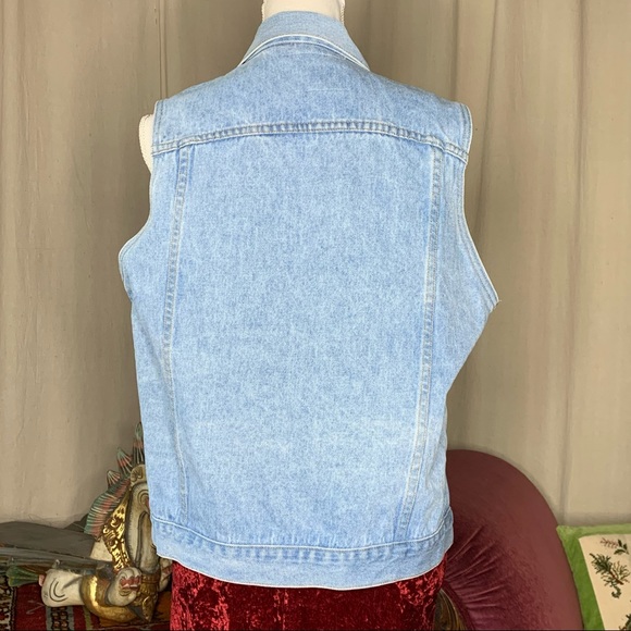 80s Bedazzled Denim Vest - Picture 3 of 10